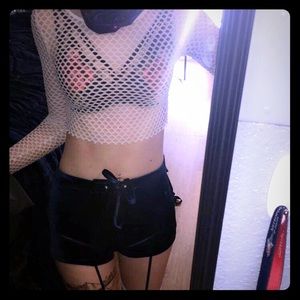 Fishnet cropped top!